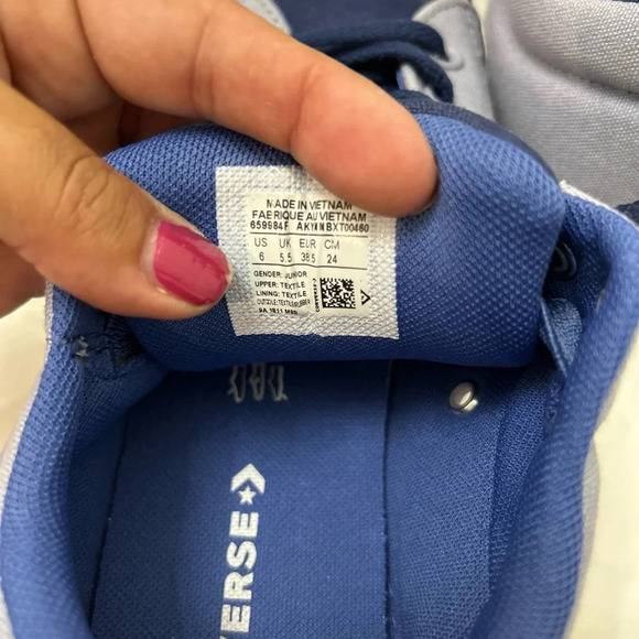 Converse CTAS HIGH STREET SLIP GLACIER GREY/NAVY sz 6 - Picture 4 of 5